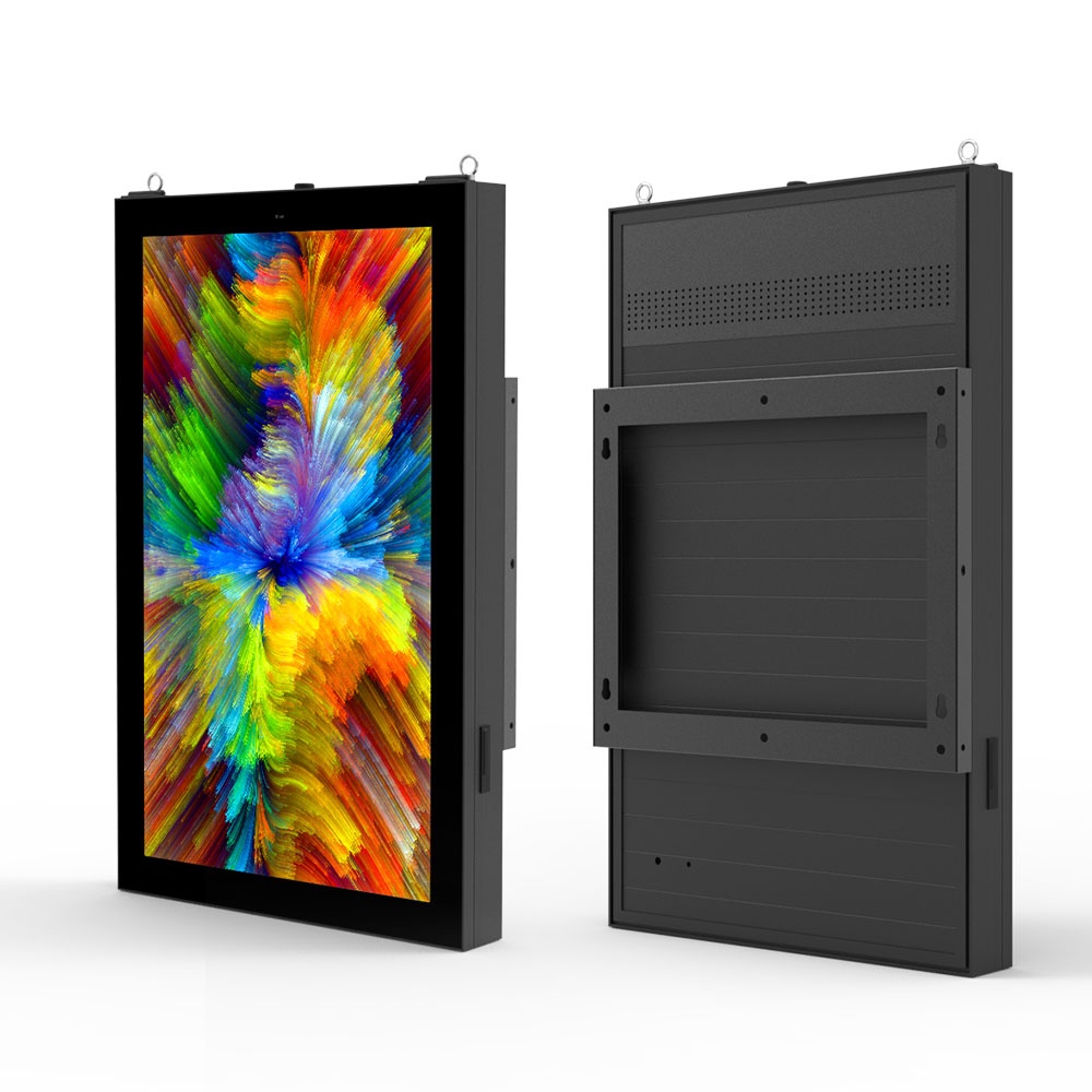 Affichage numérique LCD mural extérieur simple face de 65 po
