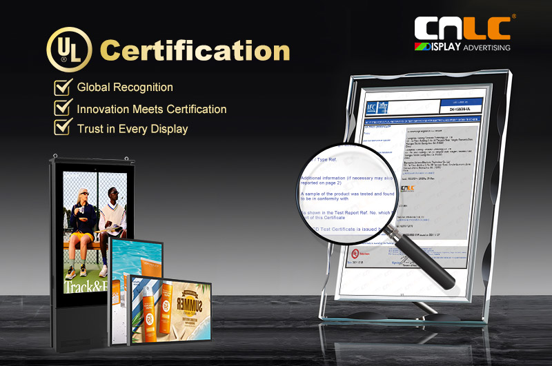 Le moniteur LCD haute luminosité CNLC obtient la certification UL : assurance solide de sécurité et de qualité