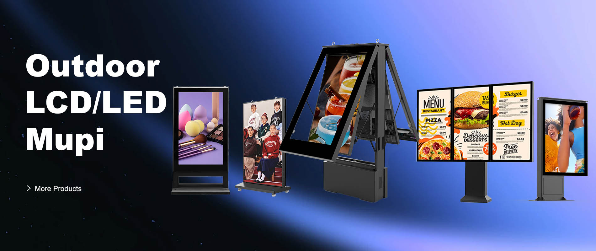 Écran LCD/LED extérieur Mupi