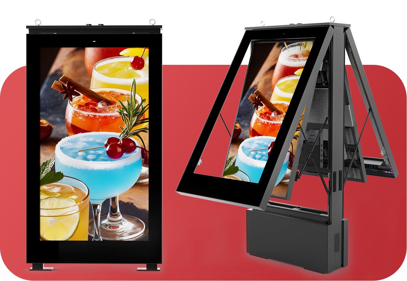 Affichage publicitaire LCD extérieur