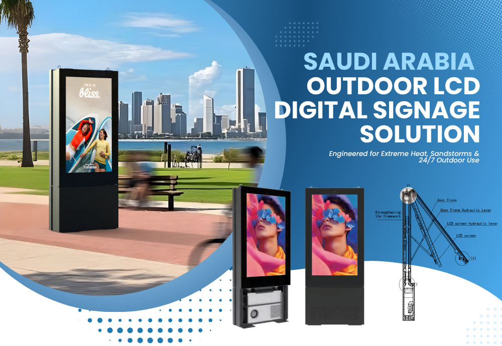 Solution de refroidissement pour affichage numérique LCD extérieur en Arabie saoudite
