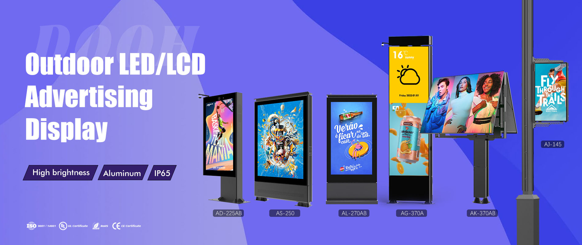 Écran LCD/LED extérieur Mupi