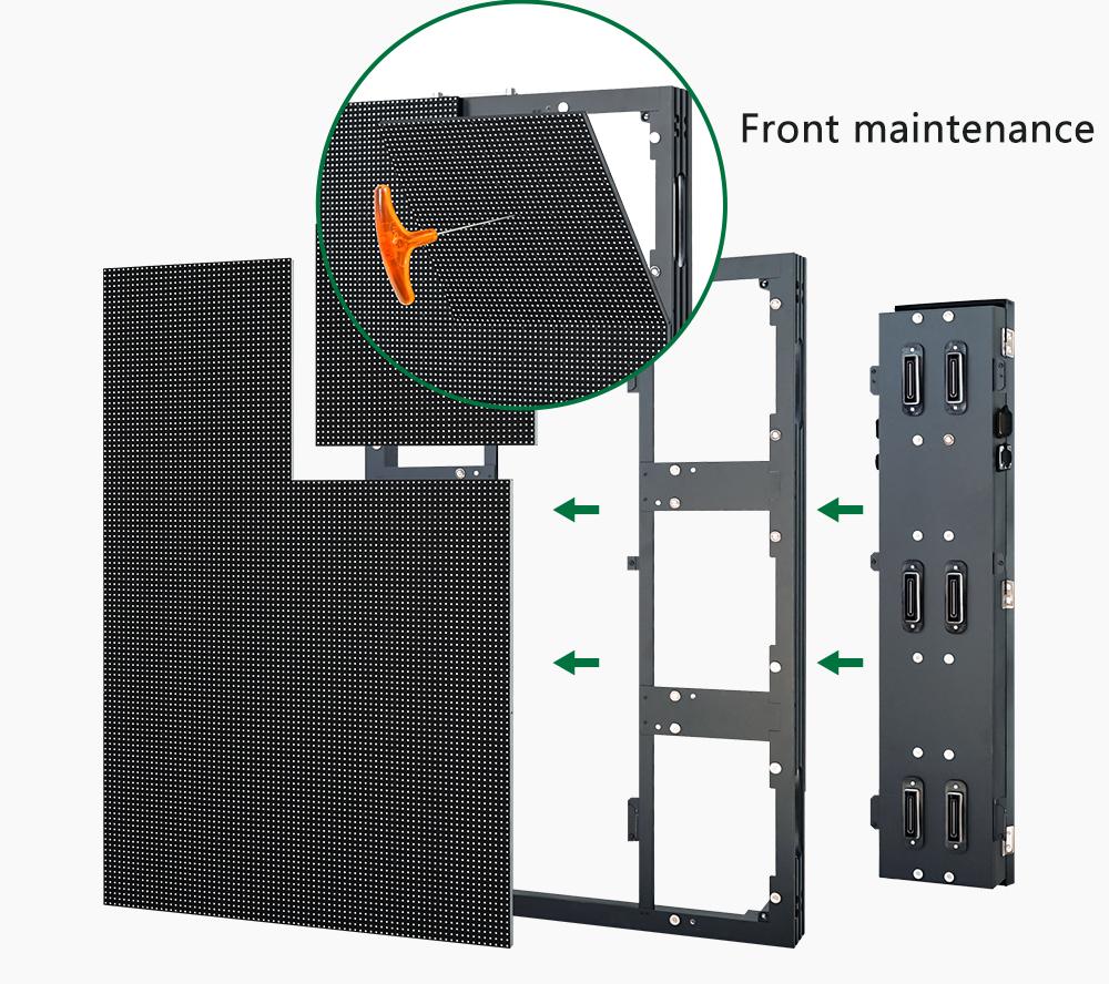Front maintenance modular LED cabinet display Front maintenance modular LED cabinet display
