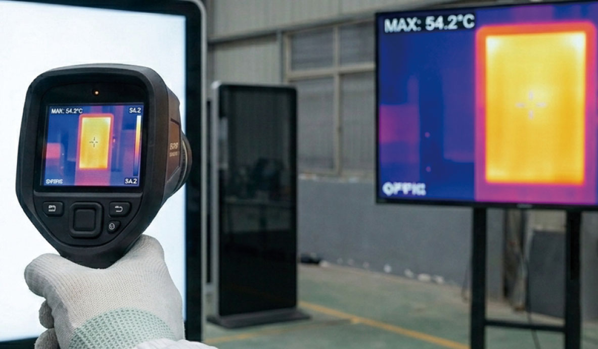 High and low temperature environmental testing for outdoor digital signage equipment