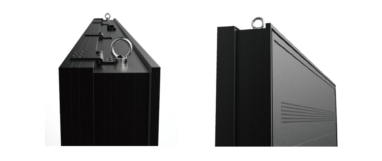 Durable Aluminum Structure Aluminum profile structure of drive-thru digital menu board providing durability and outdoor stability
