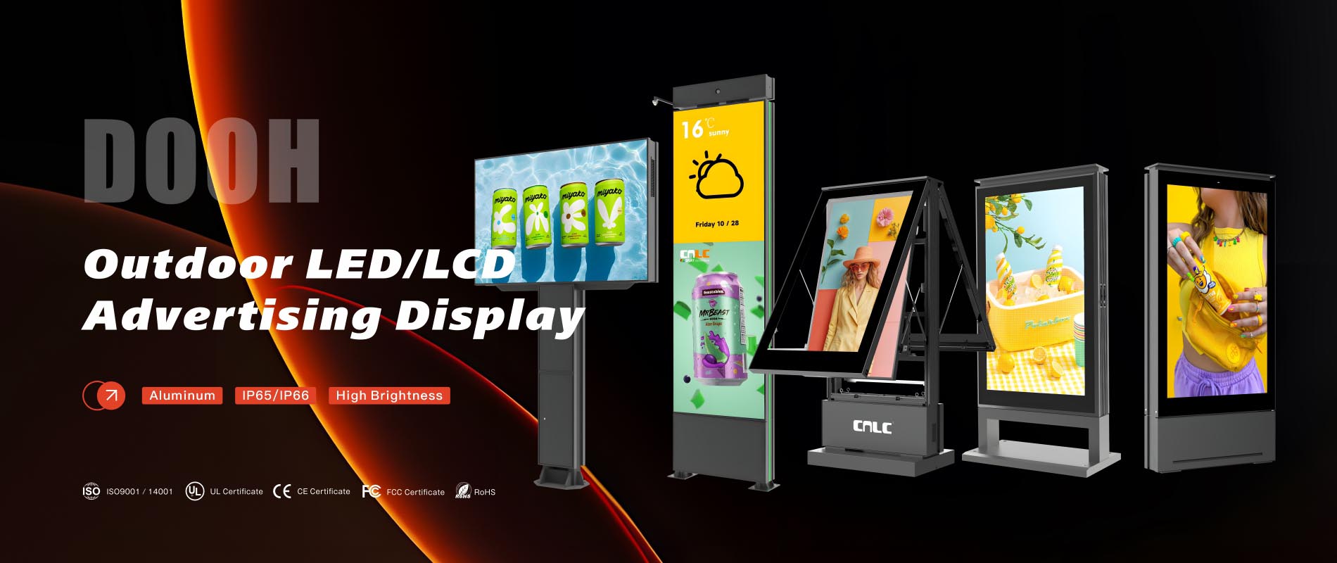 Écran LCD/LED extérieur Mupi