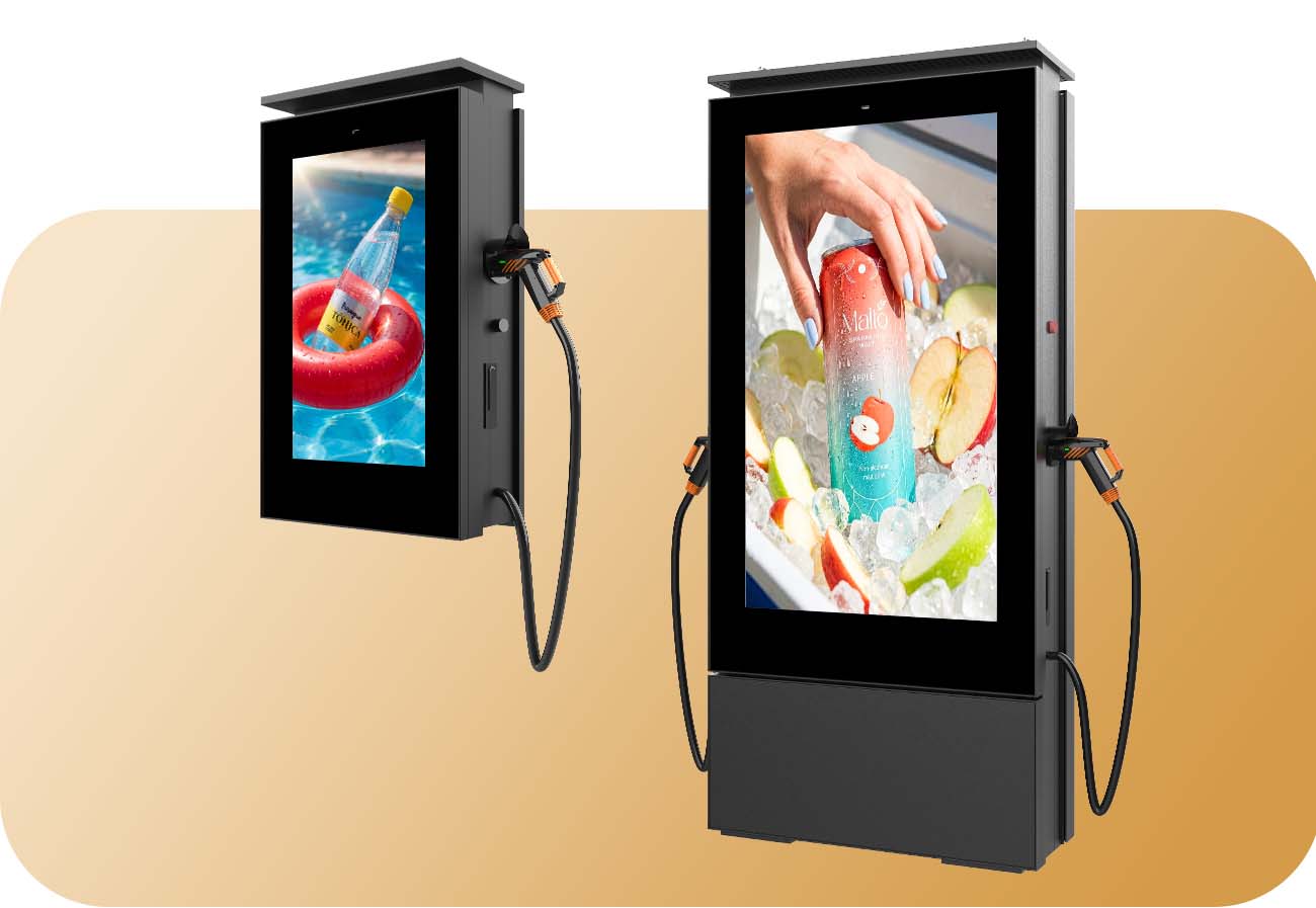 Station de recharge avec écran LCD