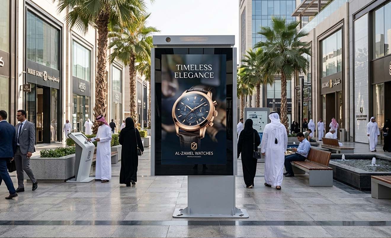 Étude de cas au Moyen-Orient : Déploiement de 90 totems LED extérieurs P4