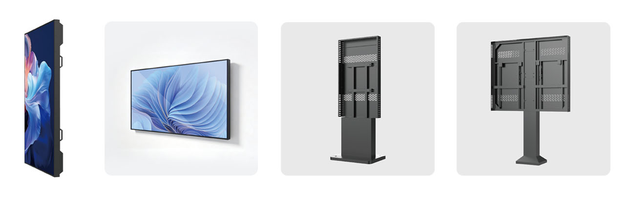 Flexible Installation Options from Wall Display to LED Totem Flexible Installation Options from Wall Display to LED Totem