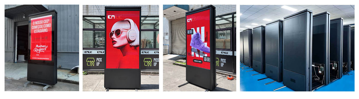 IP66 MIP LED totem display for outdoor advertising projects
