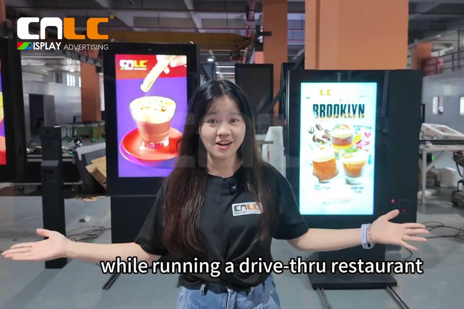 Solutions d'affichage pour les restaurants au service au volant